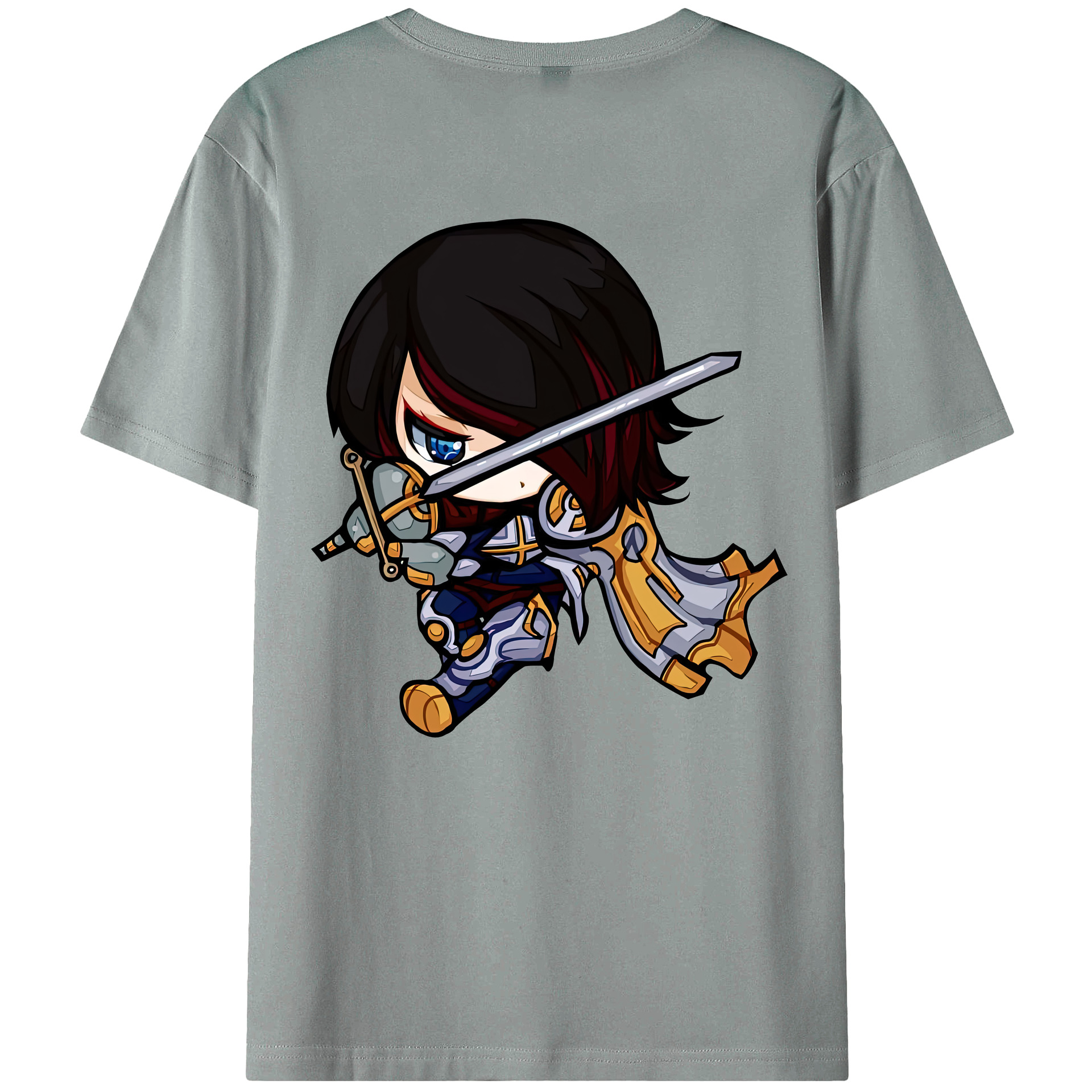 リーグ・オブ・レジェンド League of Legends LOL 綿100％ メンズ半袖Tシャツ（バックプリント） 通気性